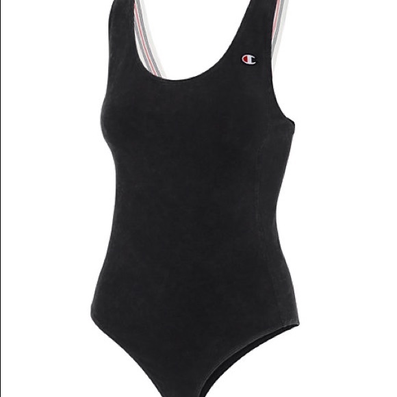 Women’s Champion Tank Bodysuit - Black - Picture 2 of 7